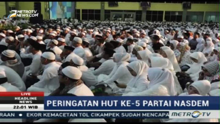 25 Ribu Warga Sulsel Ikuti Zikir HUT ke-5 Partai NasDem