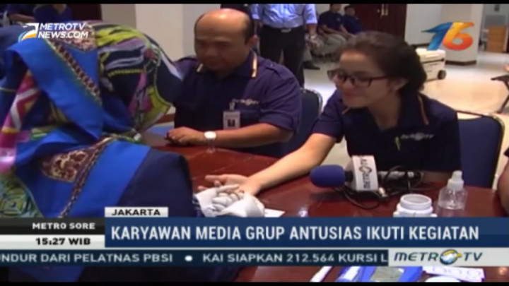 Media Group Gelar Donor Darah di HUT ke-16 Metro TV