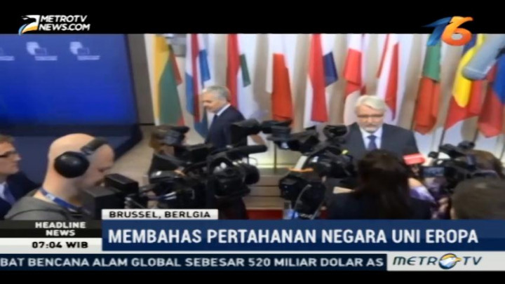 Menlu dan Menhan Negara Uni Eropa Gelar Pertemuan Bahas Pertahanan