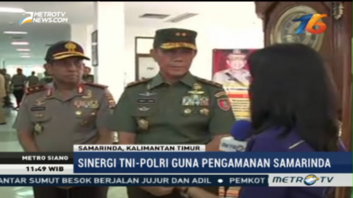 TNI-Polri Bersinergi Menjaga Keamanan Samarinda