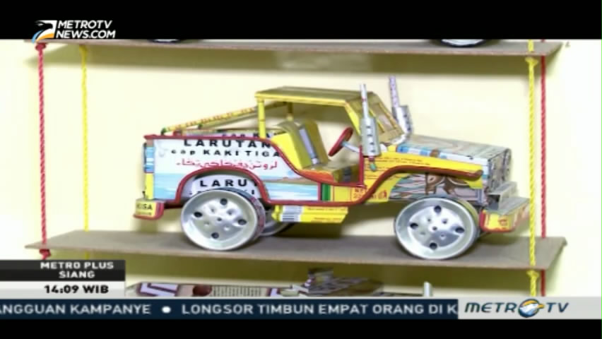 Miniatur Kendaraan dari Kaleng Minuman Bekas