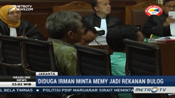 Irman Gusman Disebut Titip CV Semesta Berjaya ke Dirut Bulog