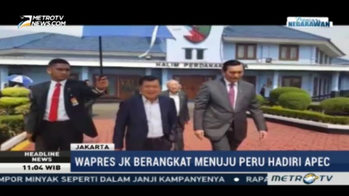 JK Bertolak ke Peru untuk Hadiri KTT APEC