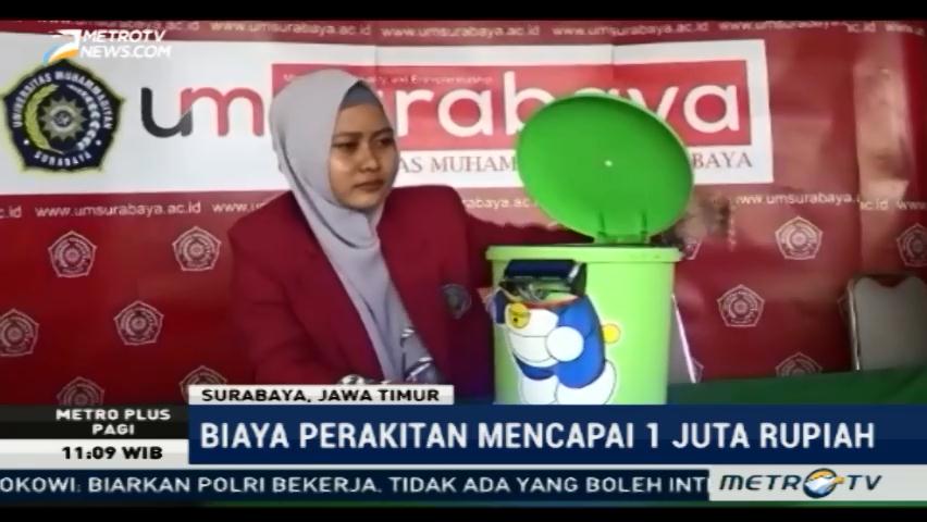 Inovasi Tempat Sampah Otomatis Karya Mahasiswa UM Surabaya