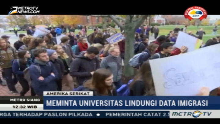 Mahasiswa di AS Berunjukrasa Minta Pihak Universitas Lindungi Data Imigran