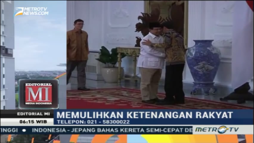 Memulihkan Ketenangan Rakyat