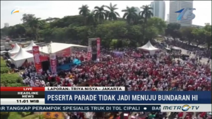 Parade Bhinneka Tunggal Ika Dialihkan ke Tugu Tani