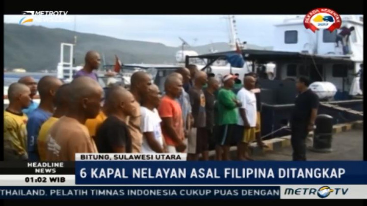Puluhan Awak Kapal Berbendera Filipina Ditangkap