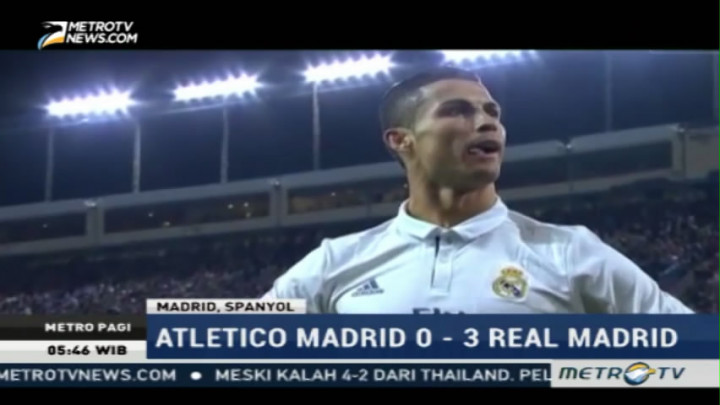Real Madrid Taklukkan Atletico Madrid 3-0