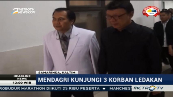 Mendagri Kunjungi Korban Ledakan di Samarinda