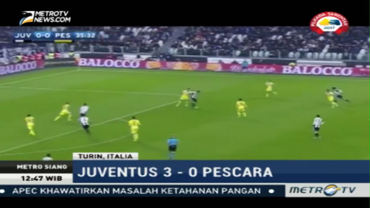 Kalahkan Pescara, Juventus Kokoh di Puncak Klasemen