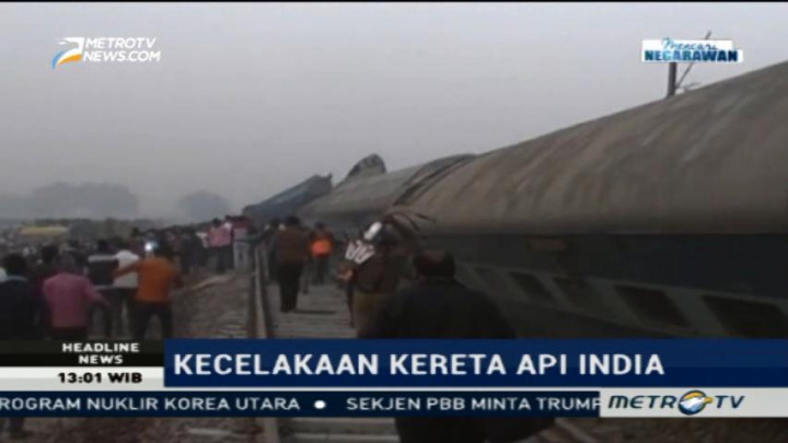 Kecelakaan Kereta di India Tewaskan 63 Orang