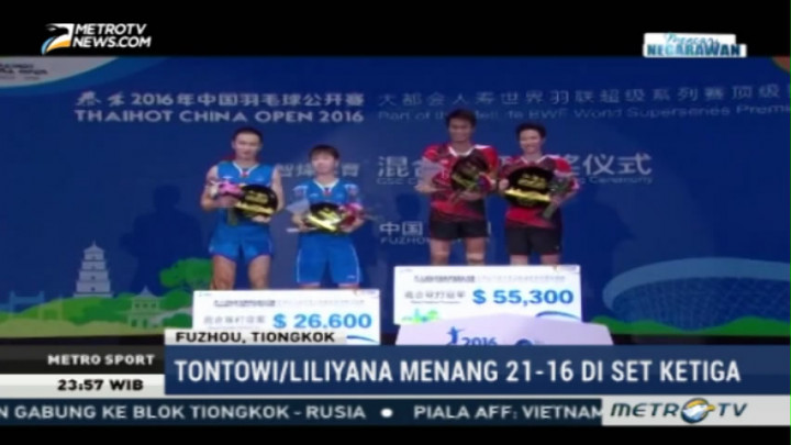 Tontowi/Liliyana Juara Tiongkok Terbuka