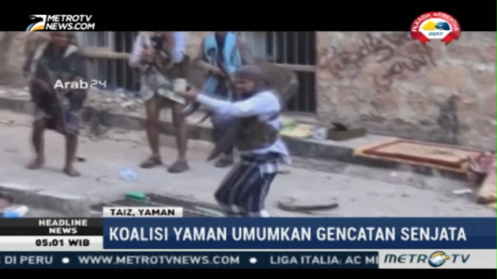 Pasukan Yaman Umumkan Gencatan Senjata untuk Mengakhiri Perang