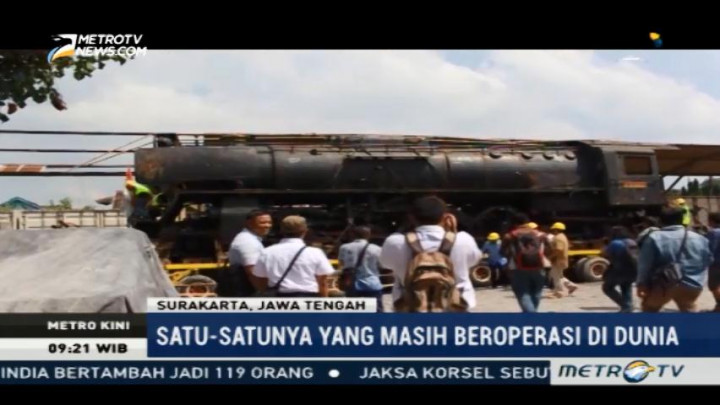 Lokomotif Uap Kuno Tambah Aset Wisata Surakarta