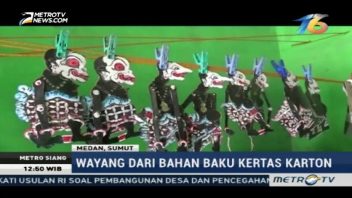 Kreasi Wayang dari Karton