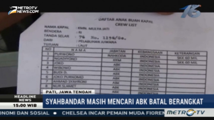 Syahbandar Temukan Perbedaan Manifest KM Mulya Jati