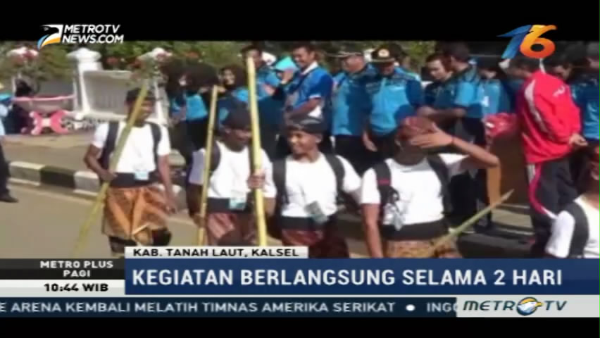 Ratusan Pelajar di Tanah Laut Ikuti Napak Tilas Perjuangan Pemuda