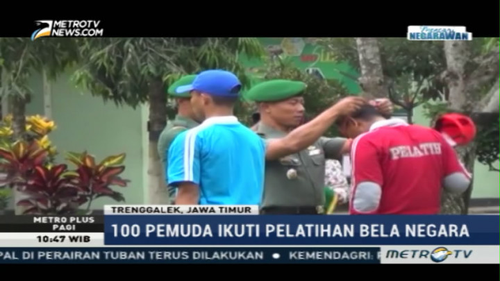100 Pemuda Ikuti Bela Negara Bersama Kodim 0806/Trenggalek