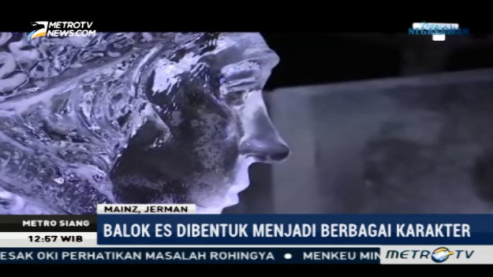 20 Seniman Bersiap Jelang Pameran Patung Es di Jerman