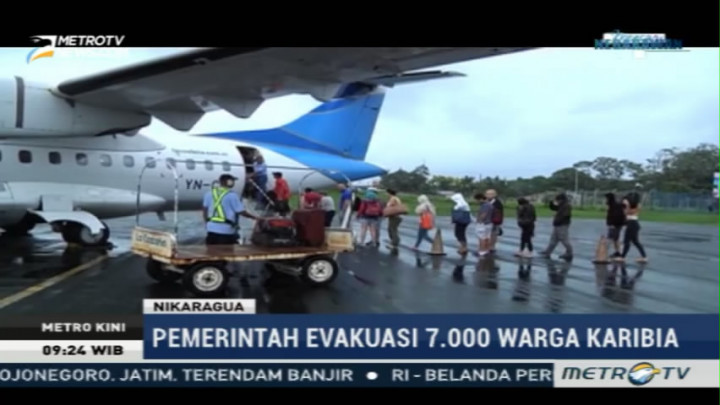 Pemerintah Nikaragua Evakuasi Ribuan Warga Terdampak Topan Otto