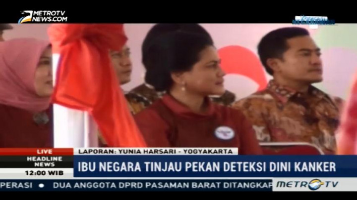 Ibu Negara Tinjau Pekan Deteksi Dini Kanker di Klaten