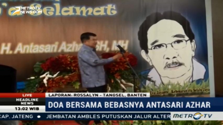 Jusuf Kalla Hadiri Syukuran Antasari Azhar