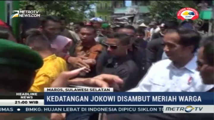 Presiden Layani Foto Bareng Warga Maros
