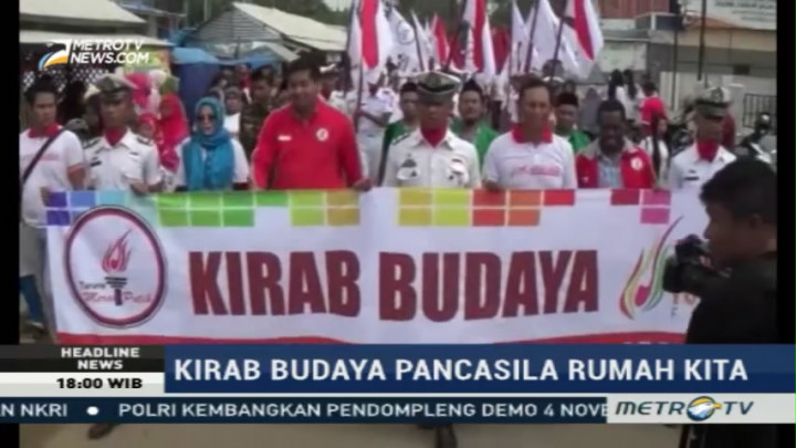 Ribuan Warga Subang Ikuti Kirab Budaya Pancasila Rumah Kita
