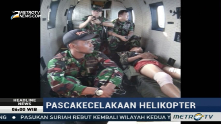 Korban Selamat Helikopter Jatuh di Tarakan Dievakuasi ke RS