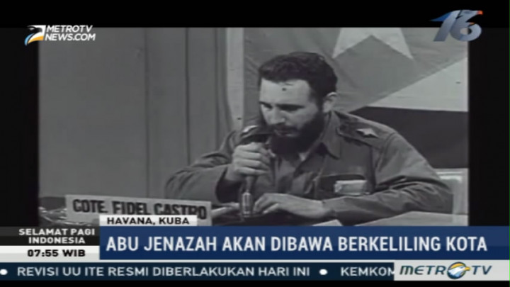 Kuba akan Gelar Upacara Besar-besaran untuk Hormati Fidel Castro