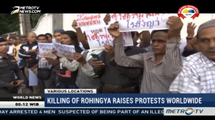 Killing of Rohingya Raises Protests Worldwide