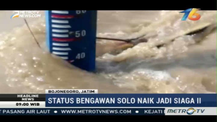 Status Sungai Bengawan Solo Naik Jadi Siaga II