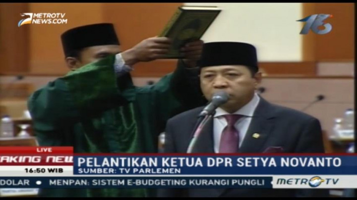 Setya Novanto Kembali Jabat Ketua DPR