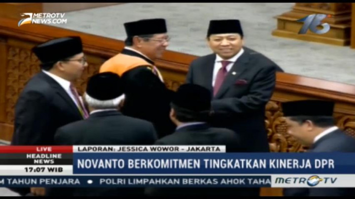 Setya Novanto Berkomitmen Tingkatkan Kinerja DPR