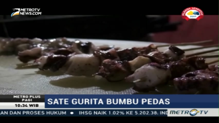 Sensasi Kuliner Sate Gurita Bumbu Pedas