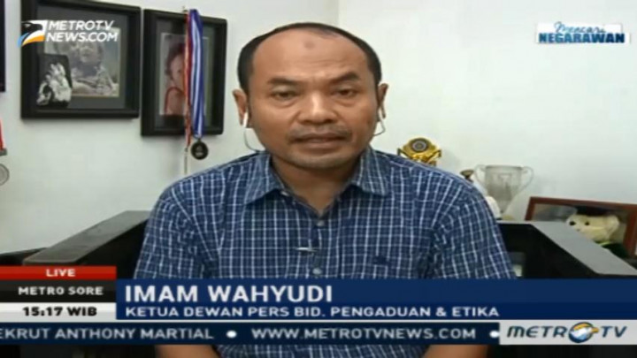 Dewan Pers: Tak Ada Kebohongan Publik dalam Siaran Metro TV