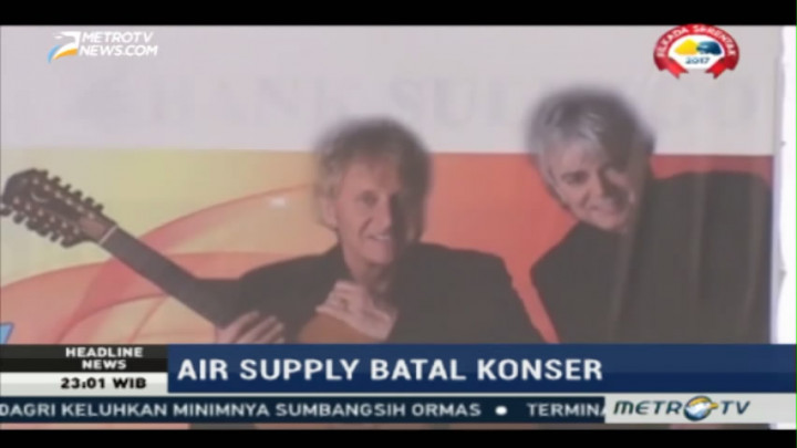 Air Supply Batal Konser di Manado