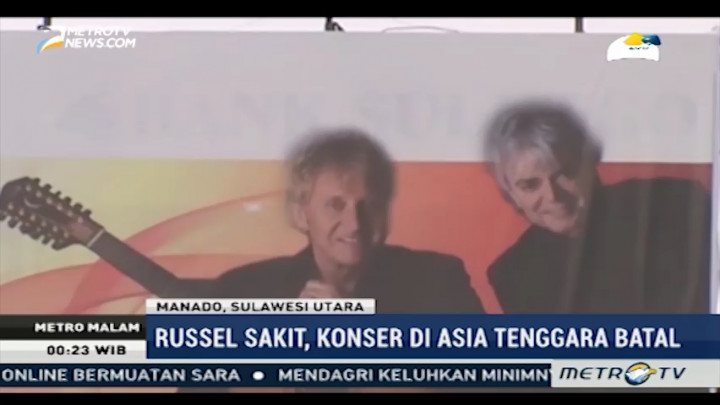 Russell Hitchcock Sakit, Konser Air Supply di Manado Batal