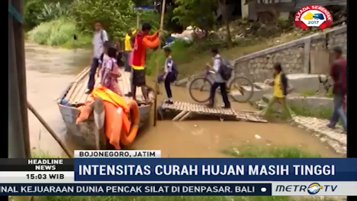 Debit Air Sungai Bengawan Solo Cenderung Naik