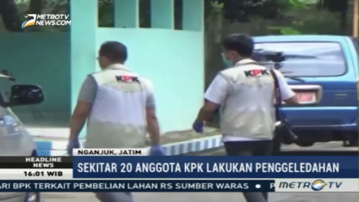 20 Anggota KPK Menggeledah Tiga Kantor Dinas Pemkab Nganjuk