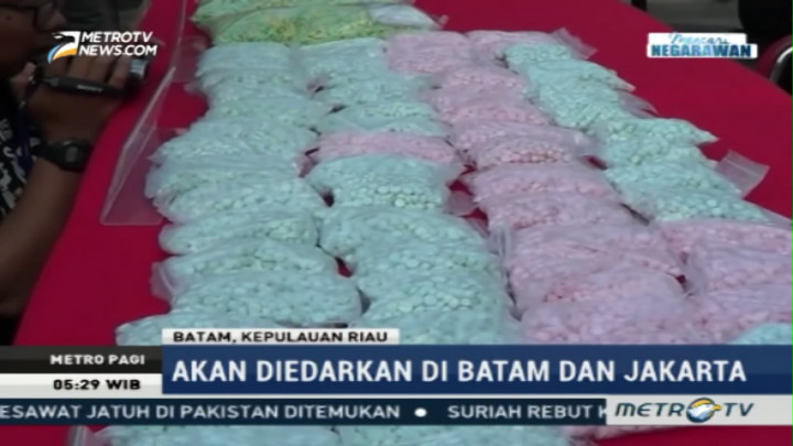 Polisi Gagalkan Penyelundupan 50 Ribu Pil Ekstasi
