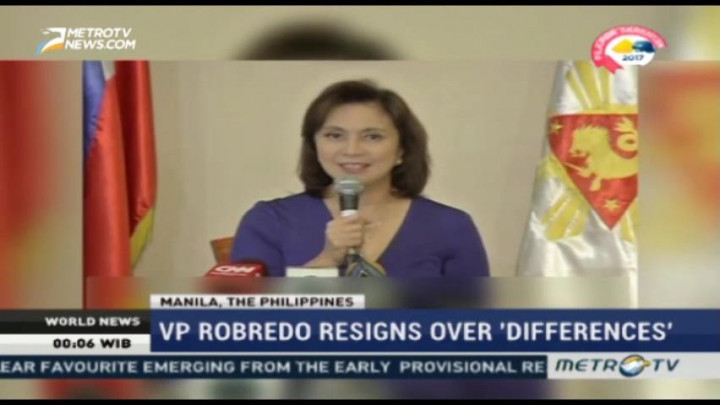 Philippines Vice President Resign Over Differences with Duterte