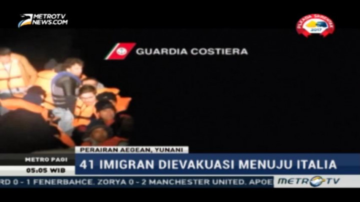 Italia Selamatkan 41 Imigran dari Perairan Aegean
