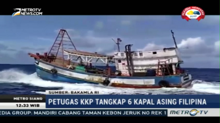 Bakamla Tangkap 10 Kapal Asing Ilegal