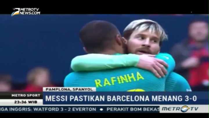 Barcelona Taklukkan Osasuna 3-0