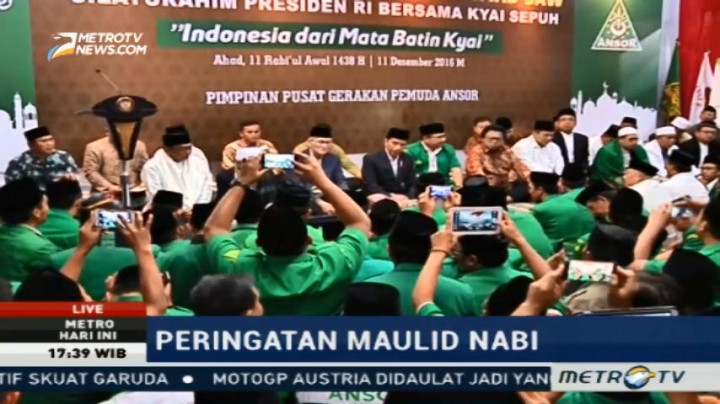 Presiden Jokowi Hadiri Peringatan Maulid Nabi Bersama GP Ansor