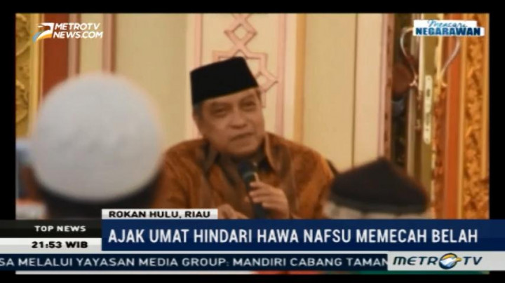 Said Aqil Ajak Umat Hindari Hawa Nafsu Memecah Belah
