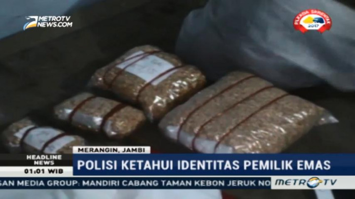 Polres Merangin Sita 8,8 Kg Emas Ilegal