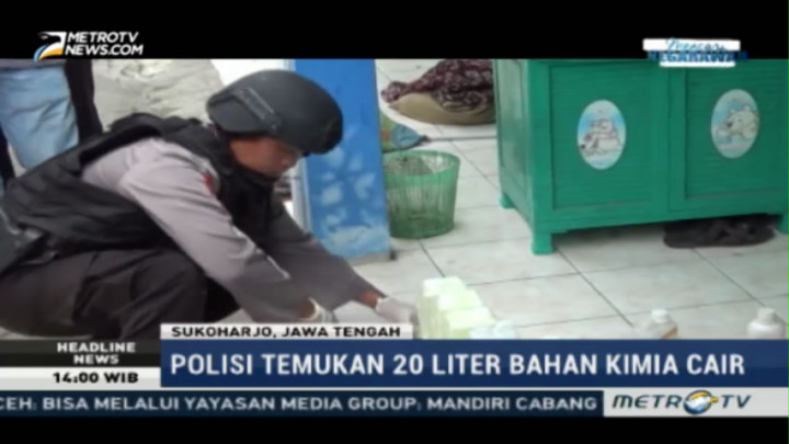 Densus 88 Geledah Sebuah Kamar Kos di Sukoharjo